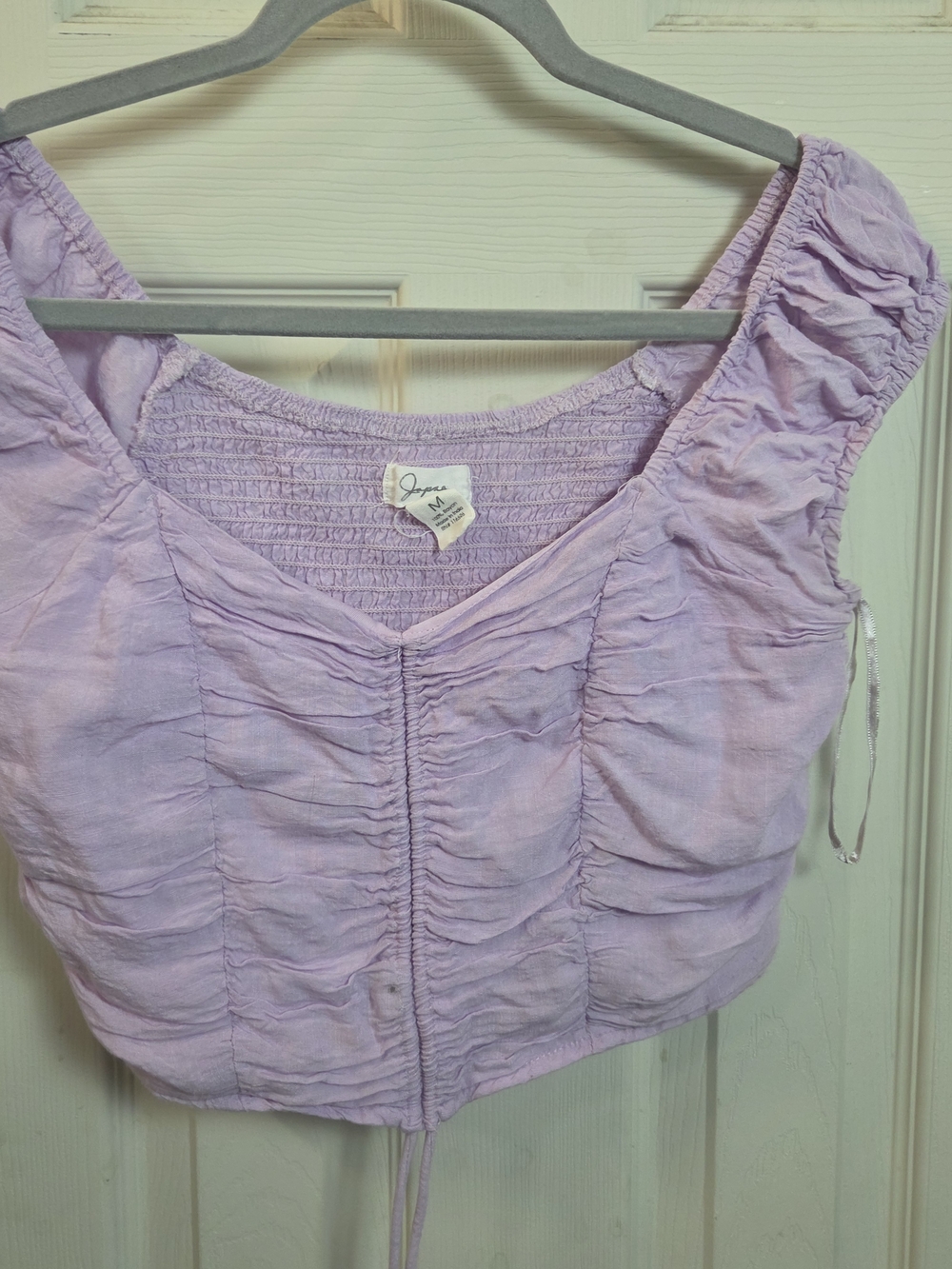 Ruched Crop Top Japna Lavender #0459